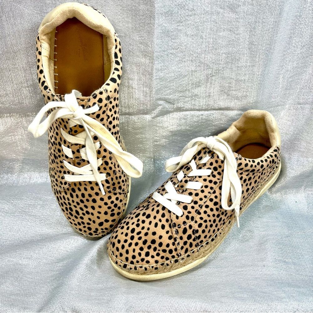 Universal Thread Shaelyn Espadrille Sneakers Leopard Print Women's Size 8